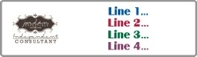 Custom 0.5" tall x 1.75" wide Labels